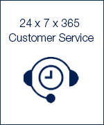 24 x 7 x 365 Customer Service